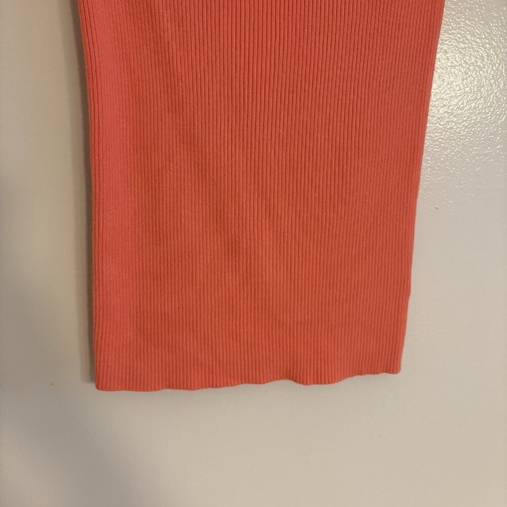 Anthropologie Women XS Coral Ribbed Classic Minuet Off The Shoulder Knit Top - Picture 4 of 10